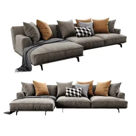 Poliform tribeca chaise lounge